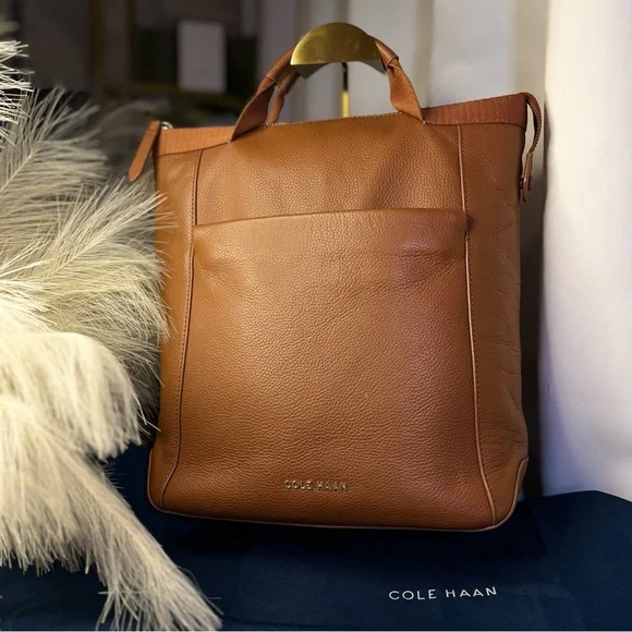 ❌SOLD❌Cole Haan Grand Ambition Leather Convertible Backpack - Picture 1 of 11